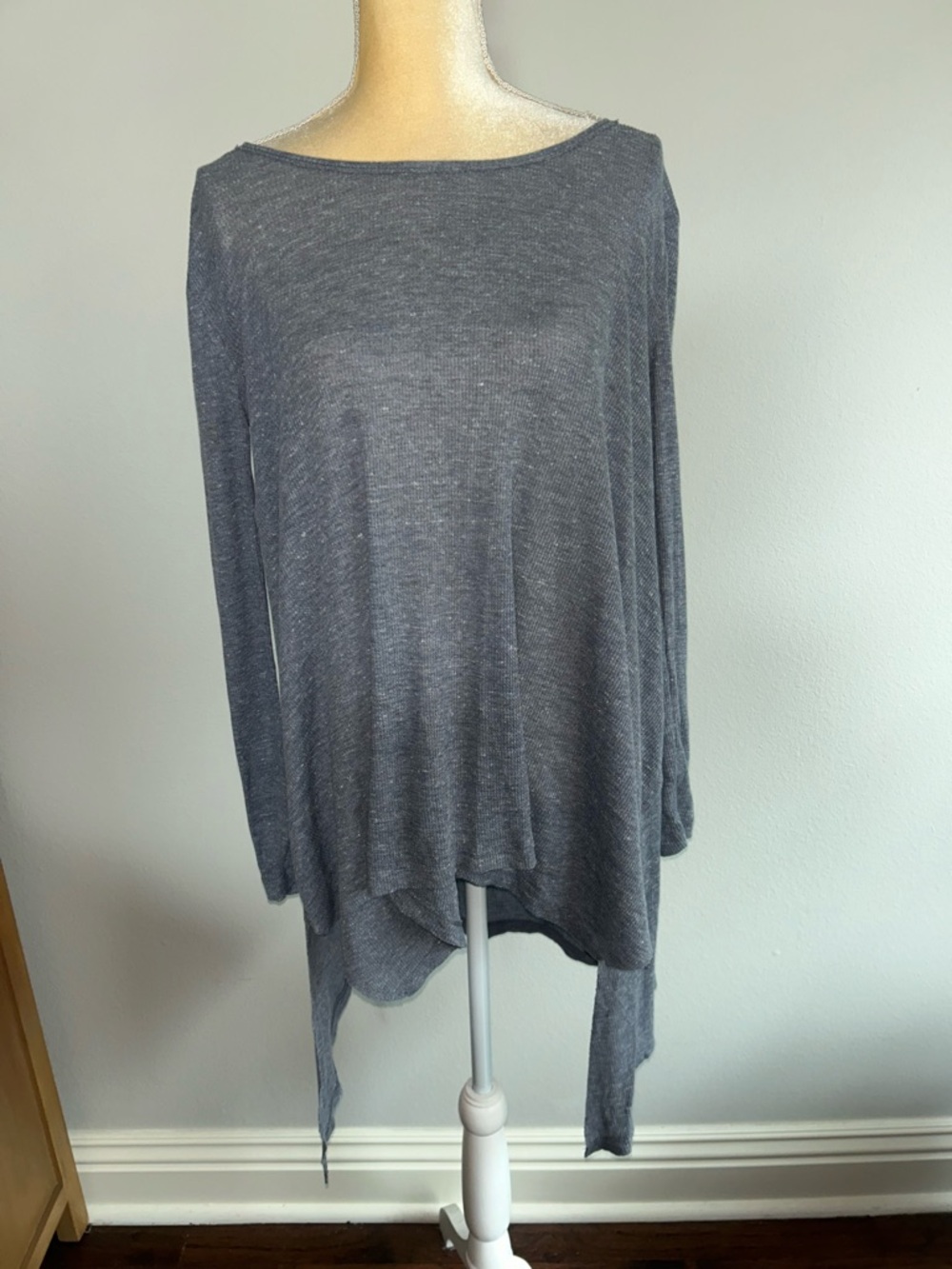 NWT We the Free by Free People Lightweight Long-Sleeve Grey Women's Tunic Sz S